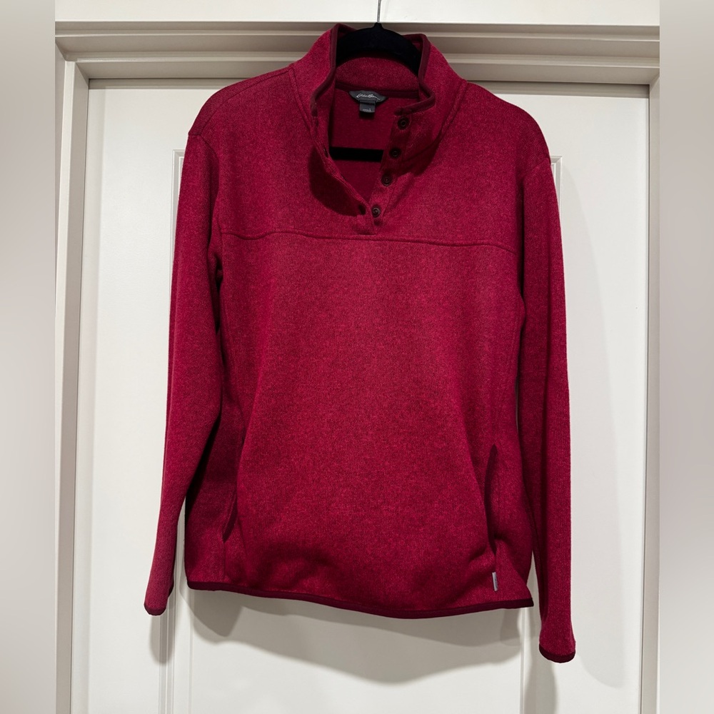 Eddie Bauer Women's Red Large Pullover Sweater